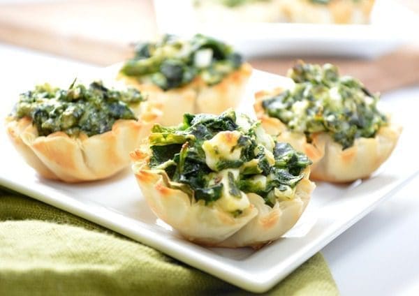 Spinach and Feta Phyllo Cups