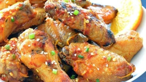 Spicy Orange Grilled Chicken Wings