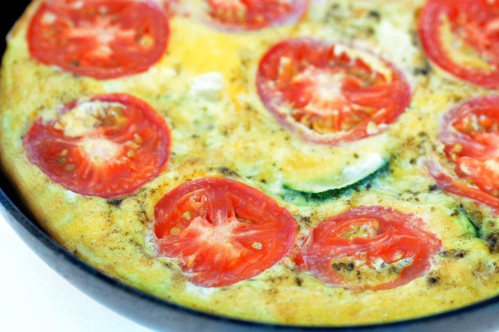 Frittata Recipe with Tomato and Zucchini