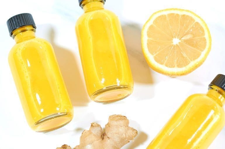 Lemon and Ginger Shot A Healthy Wellness Shot Recipe