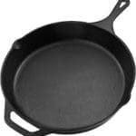 Product shot of a cast iron skillet