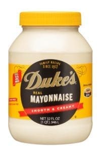 Product shot of Duke's Mayonnaise.