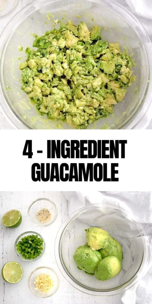 Pinterest graphics with 4-intensity guacamole.