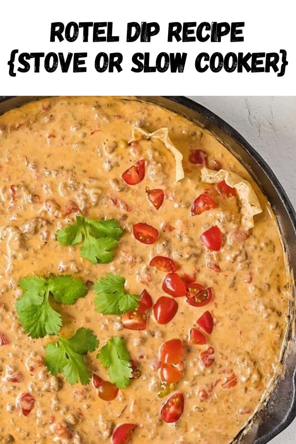 Rotel Dip (Stovetop or Crockpot) - Foodie and Wine