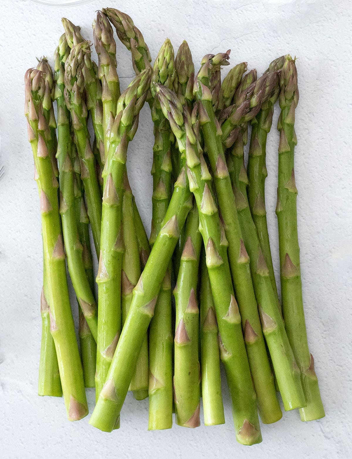 Group of asparagus spears.