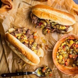 30+ Beef Chuck Roast Recipes 17 three italian beef sandwiches.