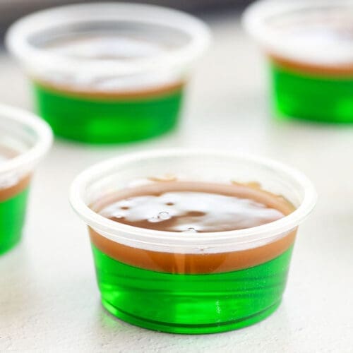 caramel apple jello shots.