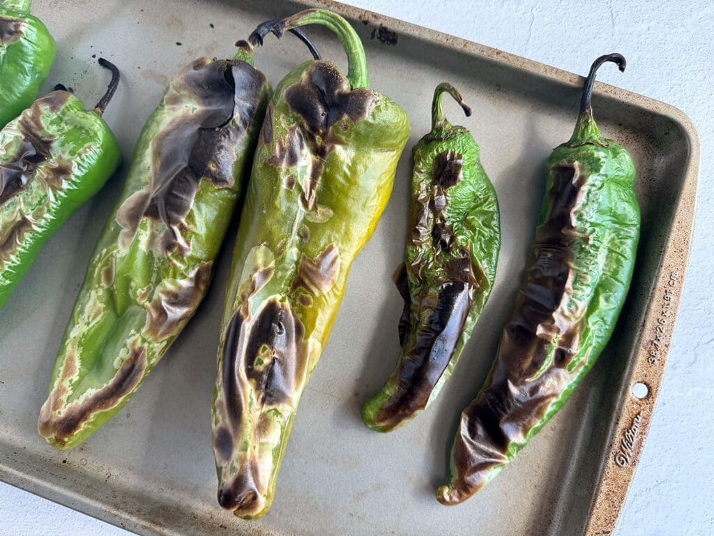 Roasted peppers for how to roast peppers in the oven article.