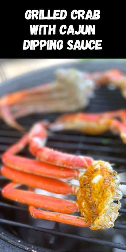 Crab leg grill graphic.