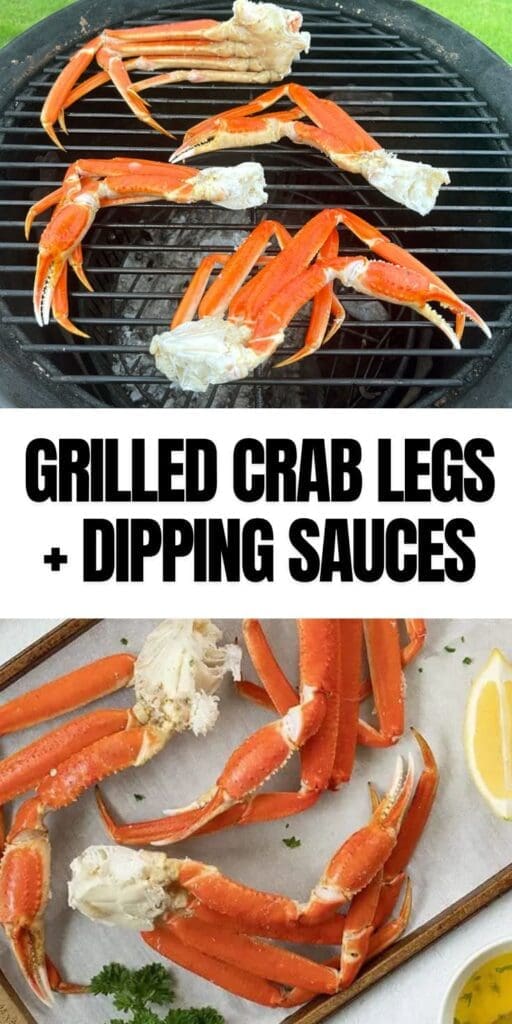 Crab leg grill graphic.