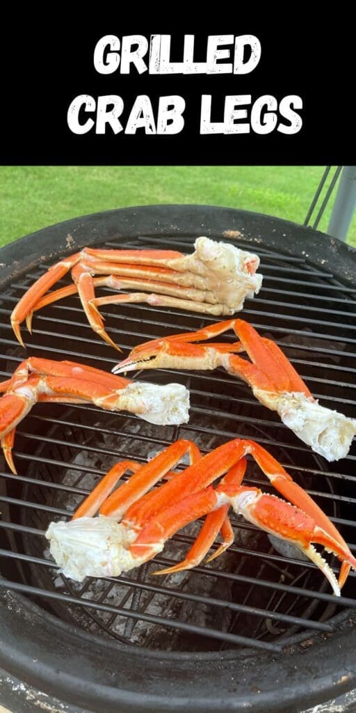 Crab leg grill graphic.