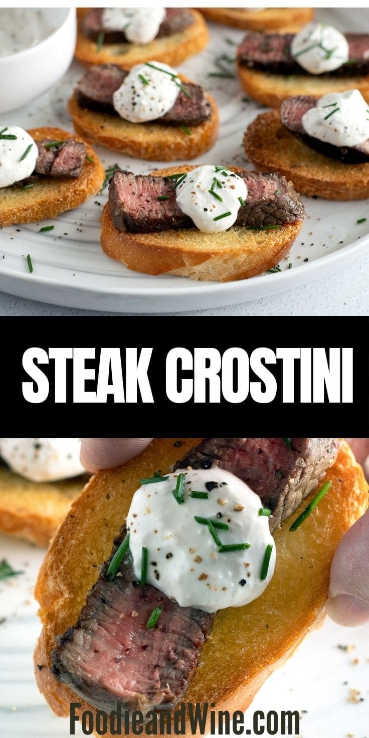 Steak Crostini With Creamy Horseradish Sauce