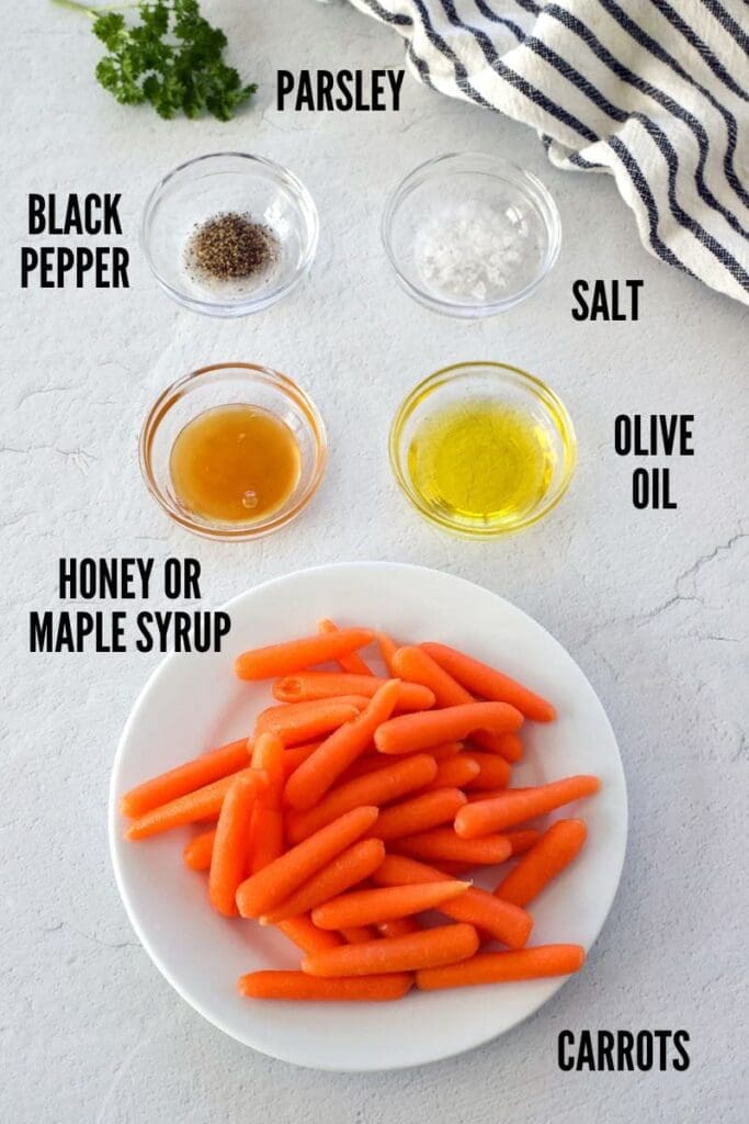 Labeled photo of ingredients.