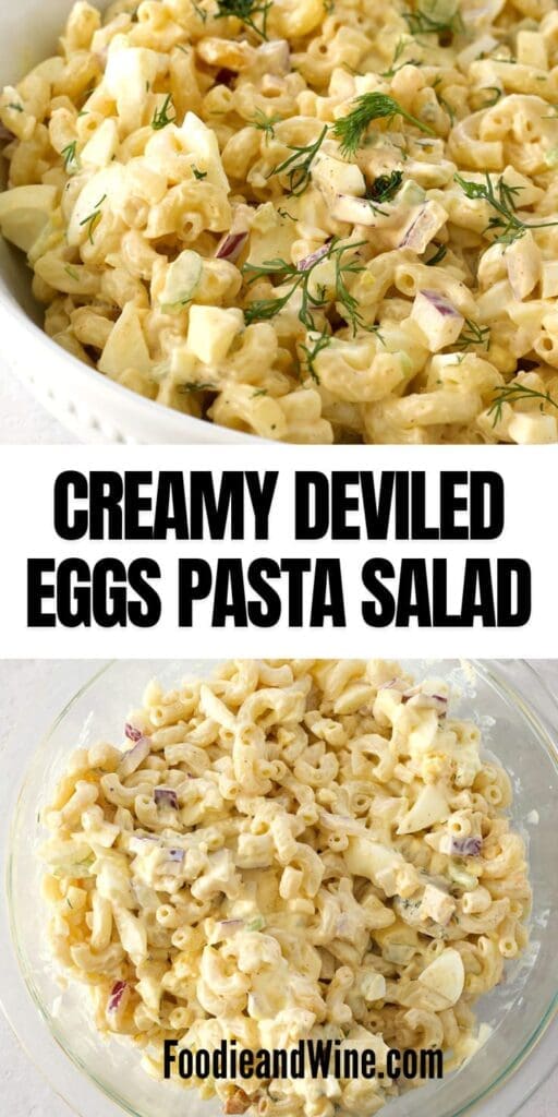PINTEREST GRAPHIC FOR macaroni salad.