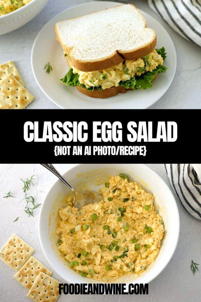 pinterest graphic for egg salad.