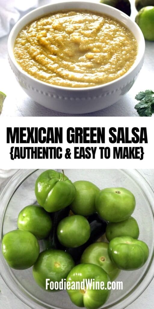 PINTEREST GRAPHIC FOR SALSA VERDE.